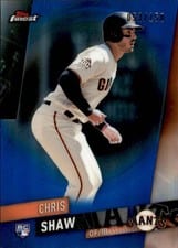 2019 Topps Finest Chris Shaw #71 card