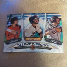 2018 Bowman Talent Pipeline Chrome Chris Shaw, C.J. Hinojosa, Ryan Howard #SFG card
