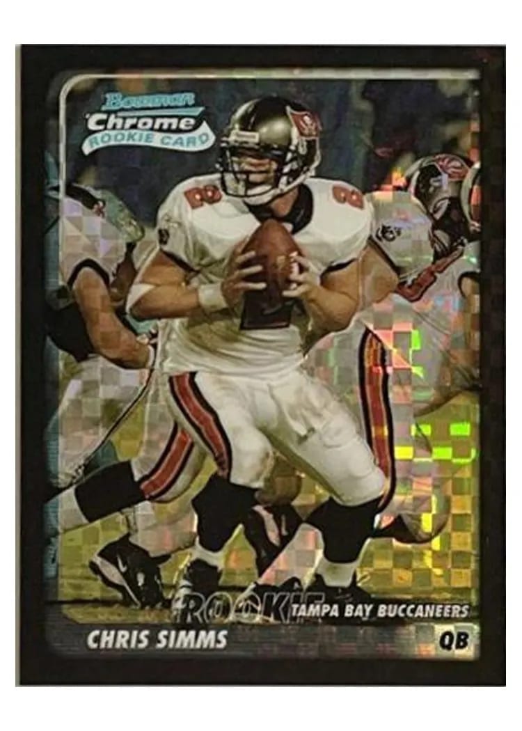 2003 Bowman Chrome Chris Simms #201 card