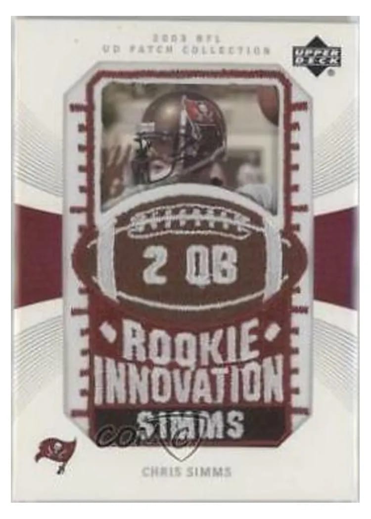 2003 Upper Deck Patch Collection Chris Simms #122 card