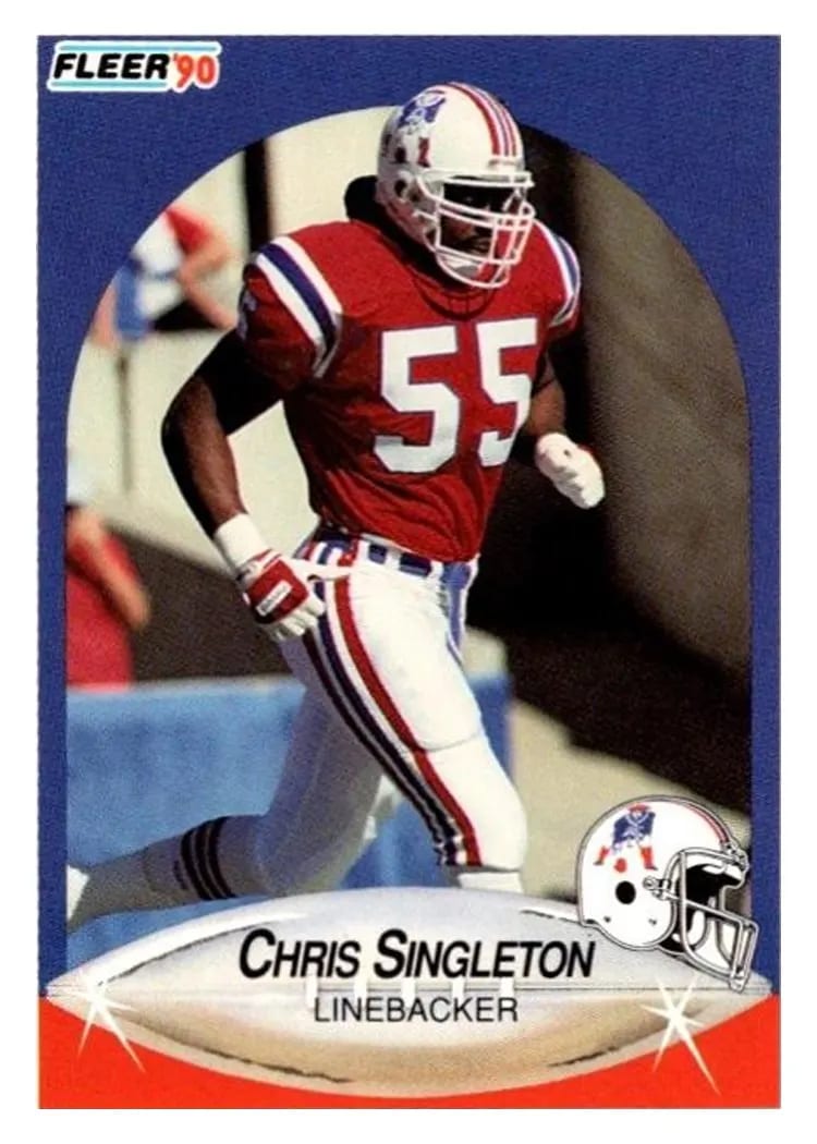 1990 Fleer Update Chris Singleton #U-7 card