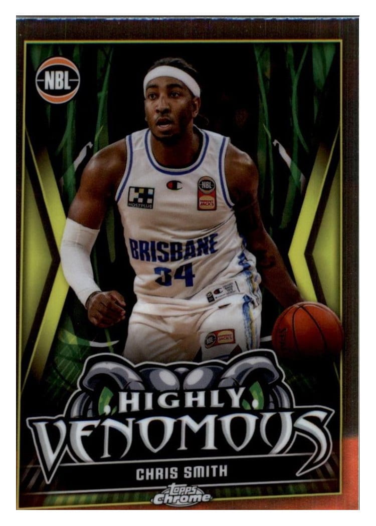 2023-24 Topps Chrome NBL Highly Venomous Chris Smith #HV-3 card