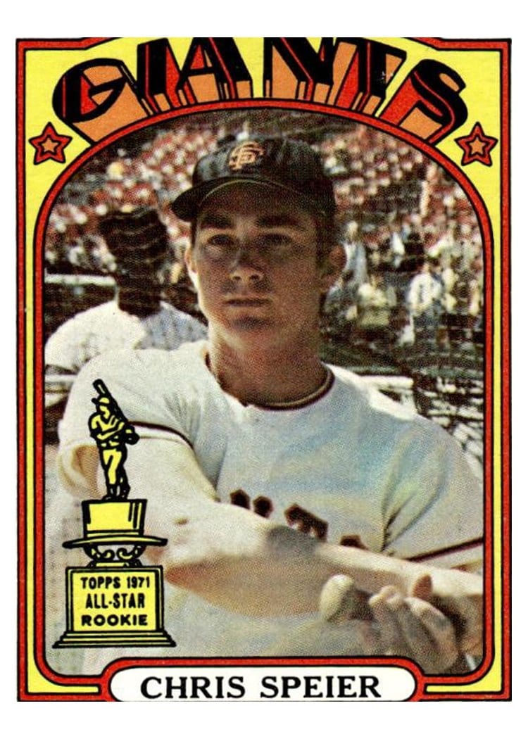 1972 Topps Chris Speier #165 card