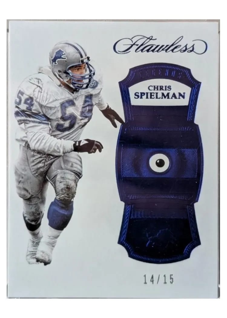 2017 Panini Flawless Chris Spielman #128 card