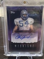 2024 Topps Midnight Stroke of Midnight Autographs Chris Spielman #SMA-CS card