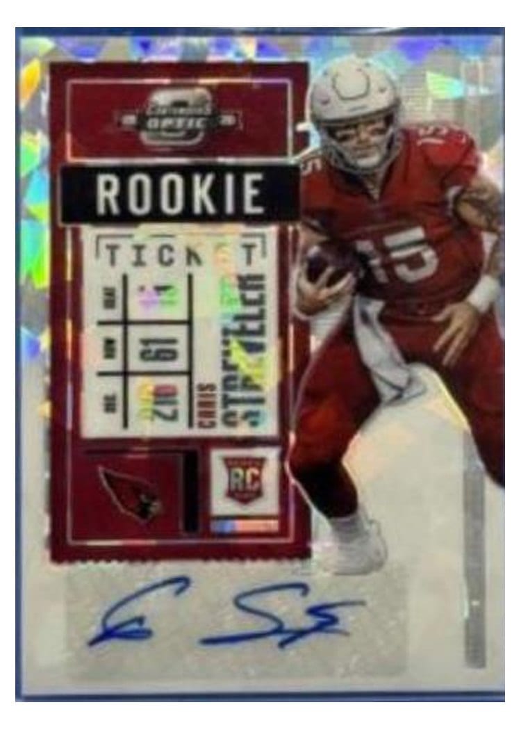 2020 Panini Contenders Optic Base Set Chris Streveler Autograph Cracked Ice #205