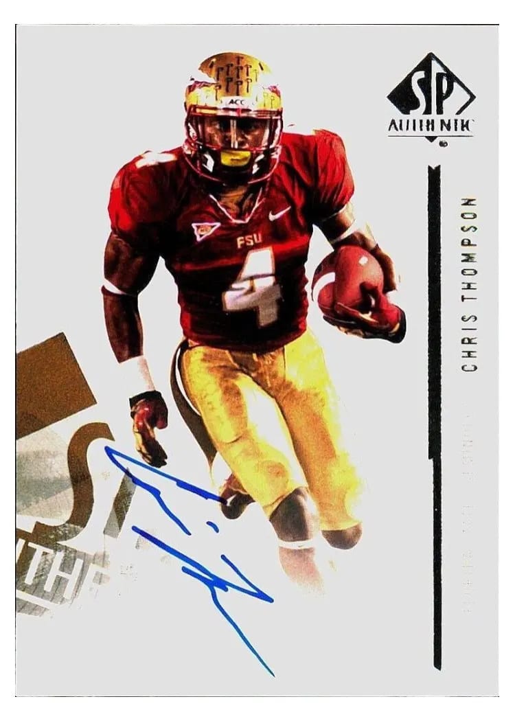 2013 SP Authentic Chris Thompson #17 card