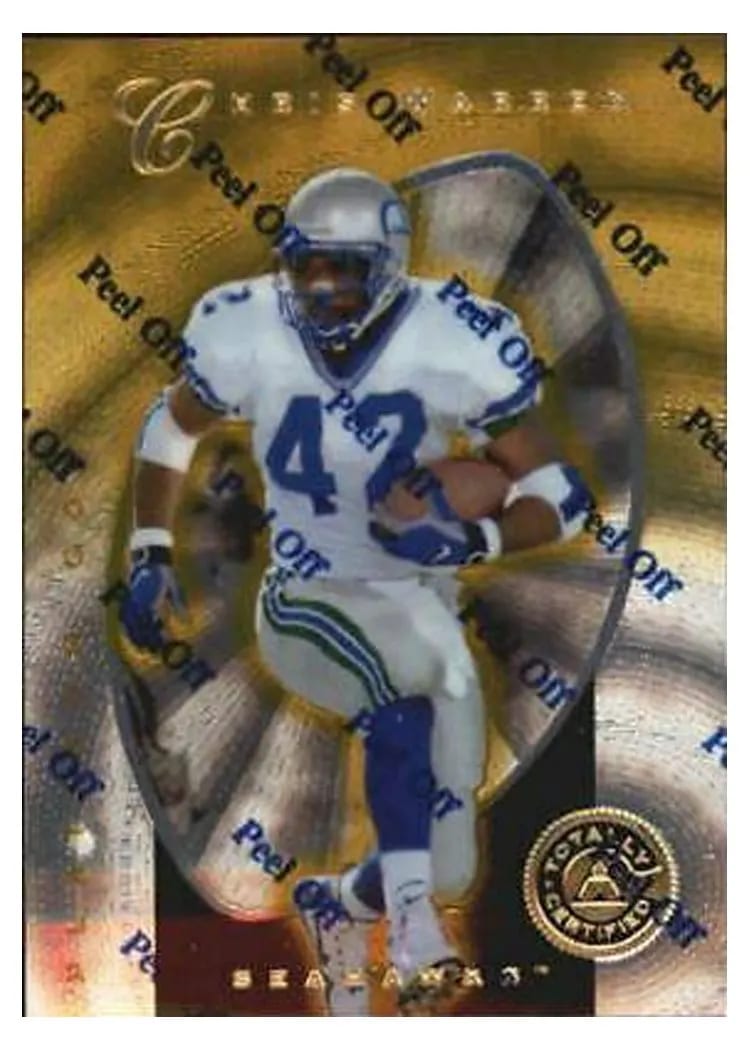 1997 Pinnacle Totally Certified Chris Warren #83 card