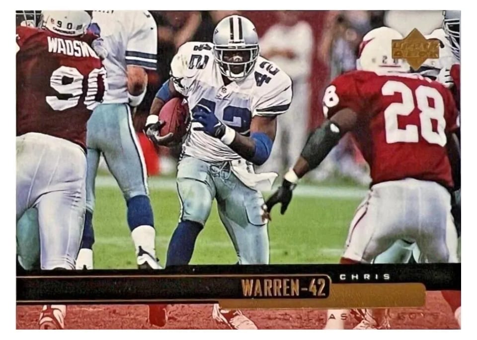 1999 Upper Deck Chris Warren #62 card