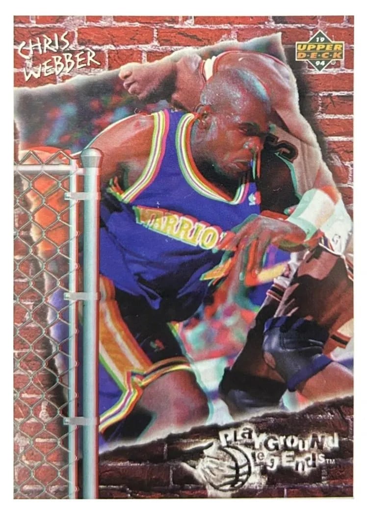 1993 Upper Deck Pro View 3-D Chris Webber #72 card