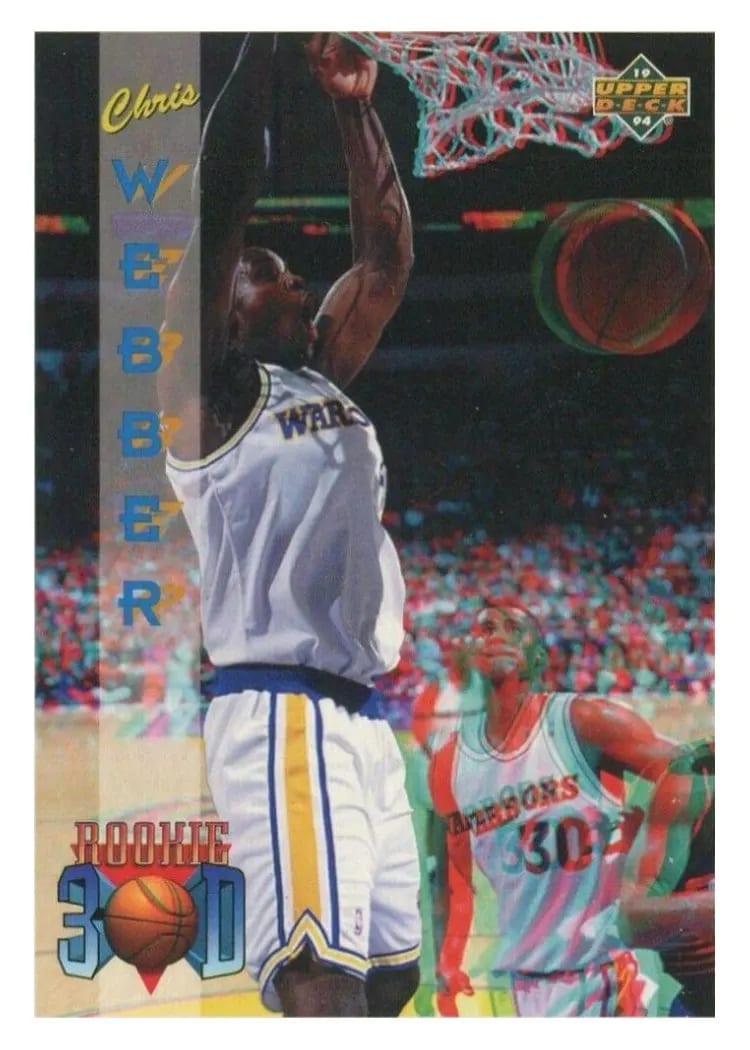 1993 Upper Deck Pro View 3-D Chris Webber #81 card
