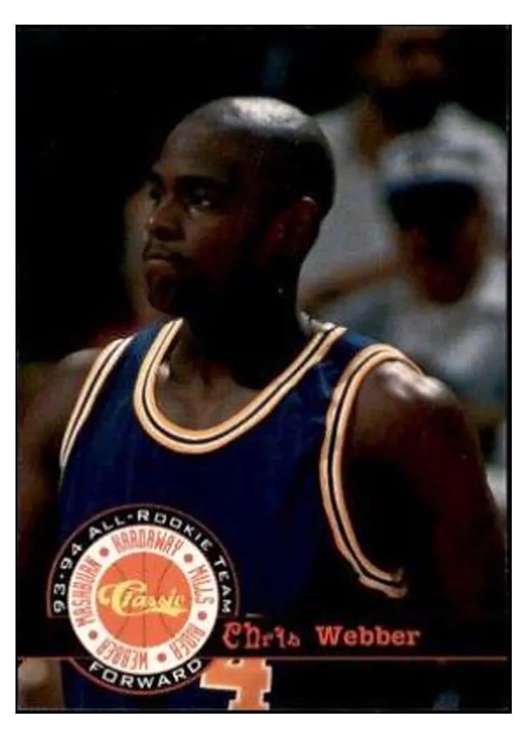 1994 Classic Draft Chris Webber #13 card