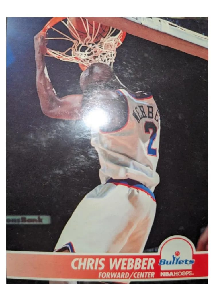 1994 Hoops Chris Webber #382 card