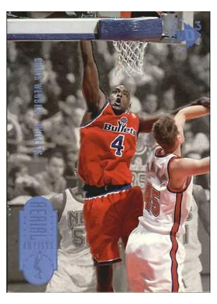 1996 UD3 Chris Webber #48 card