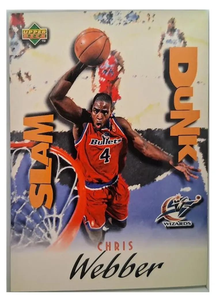 1997 Upper Deck Slam Dunk Chris Webber #1 card
