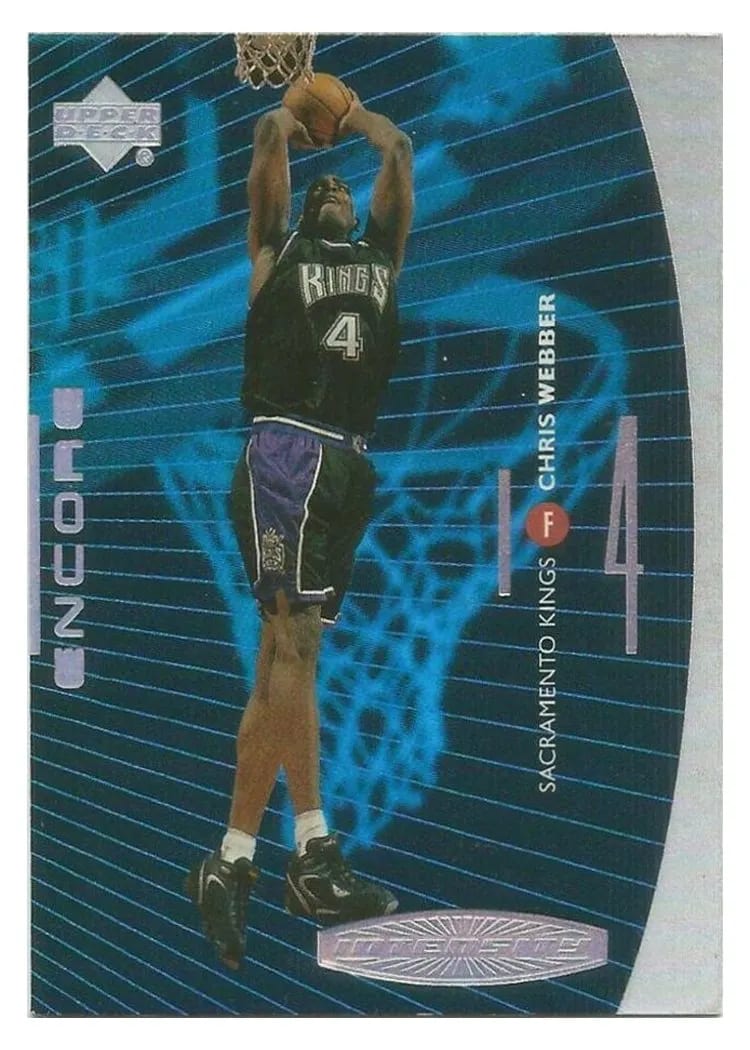 1998 Upper Deck Encore Intensity Chris Webber #I12 card