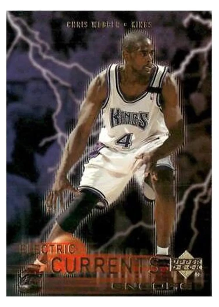 1999 Upper Deck Encore Electric Currents Chris Webber #EC20 card