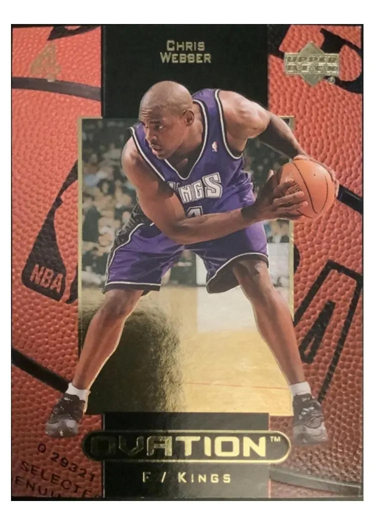 1999 Upper Deck Ovation Chris Webber #47 card