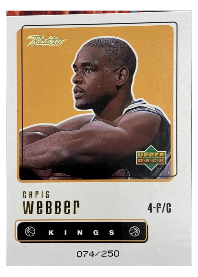 1999 Upper Deck Retro Chris Webber Gold #4 card