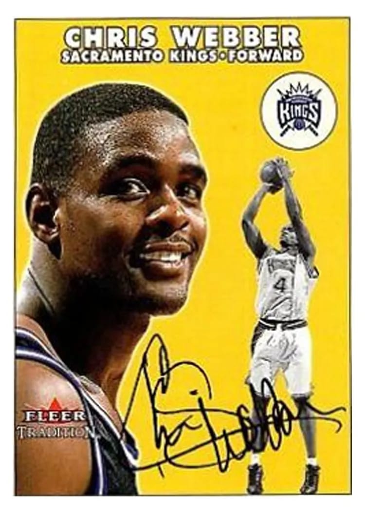 2000 Fleer Tradition Chris Webber #63 card