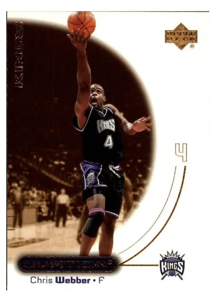2000 Upper Deck Ovation Chris Webber #46 card