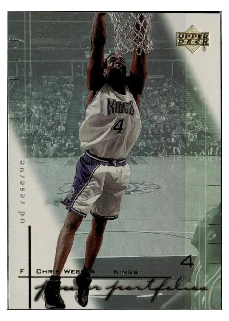 2000 Upper Deck Reserve Chris Webber #PW2 card