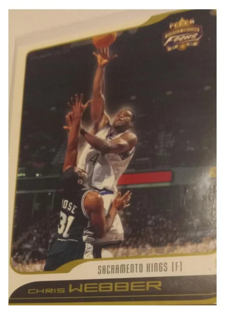 2001 Fleer Focus Chris Webber #62 card