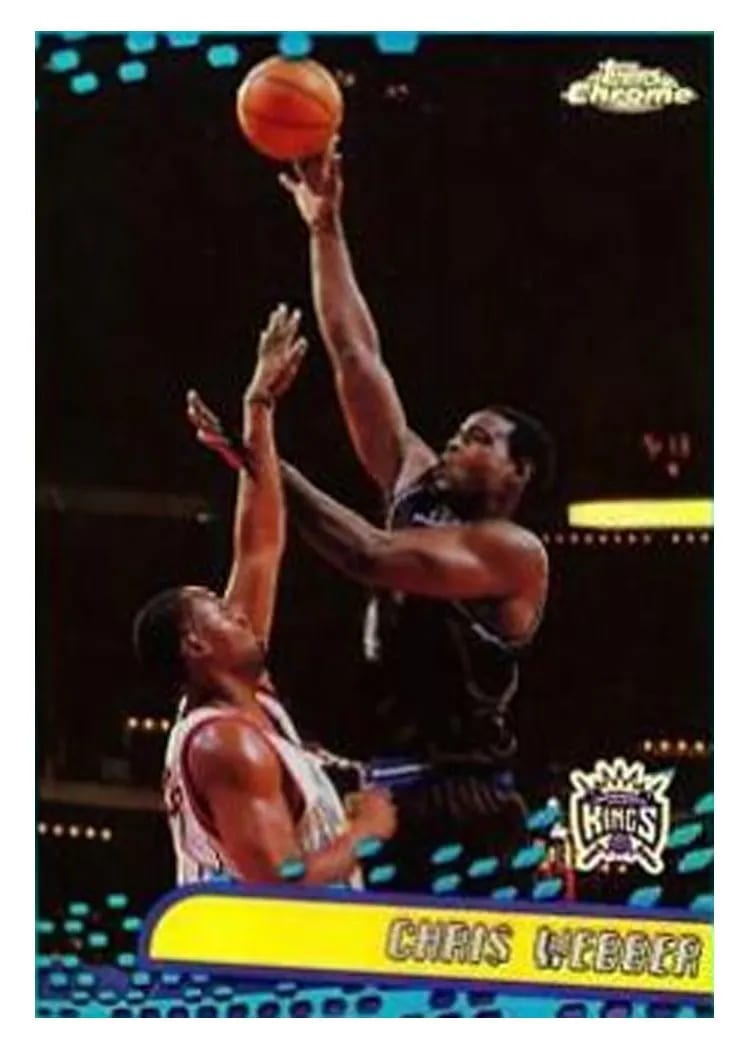 2001 Topps Chrome Chris Webber #40 card