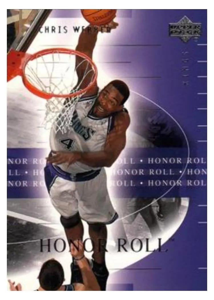 2001 Upper Deck Honor Roll Chris Webber #74 card
