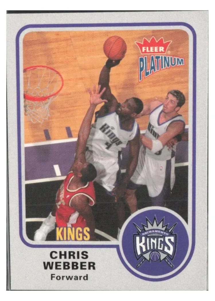 2002 Fleer Platinum Chris Webber #80 card