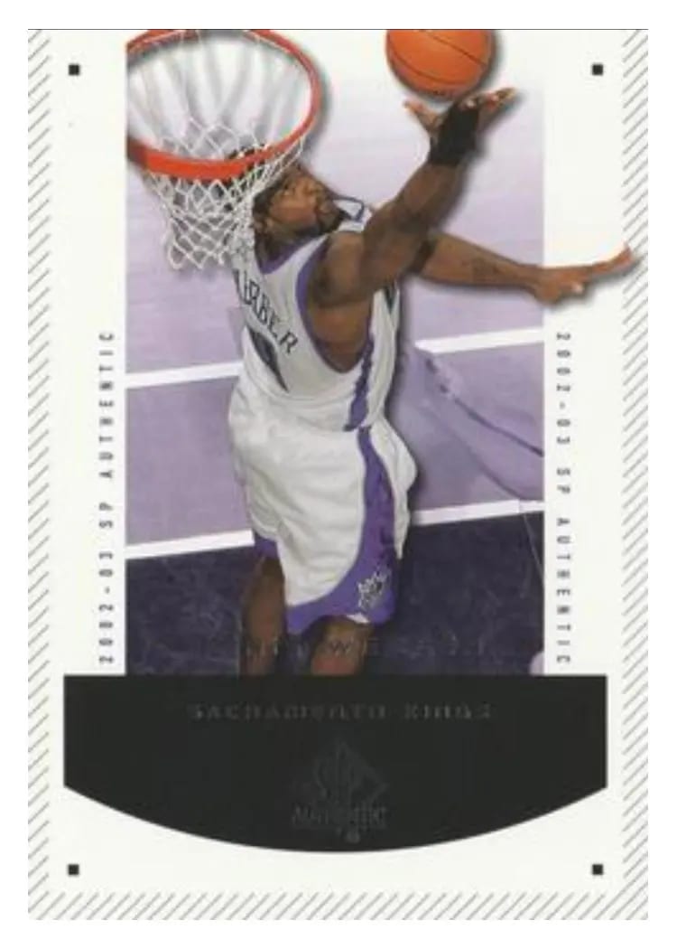 2002 SP Authentic Chris Webber #77 card