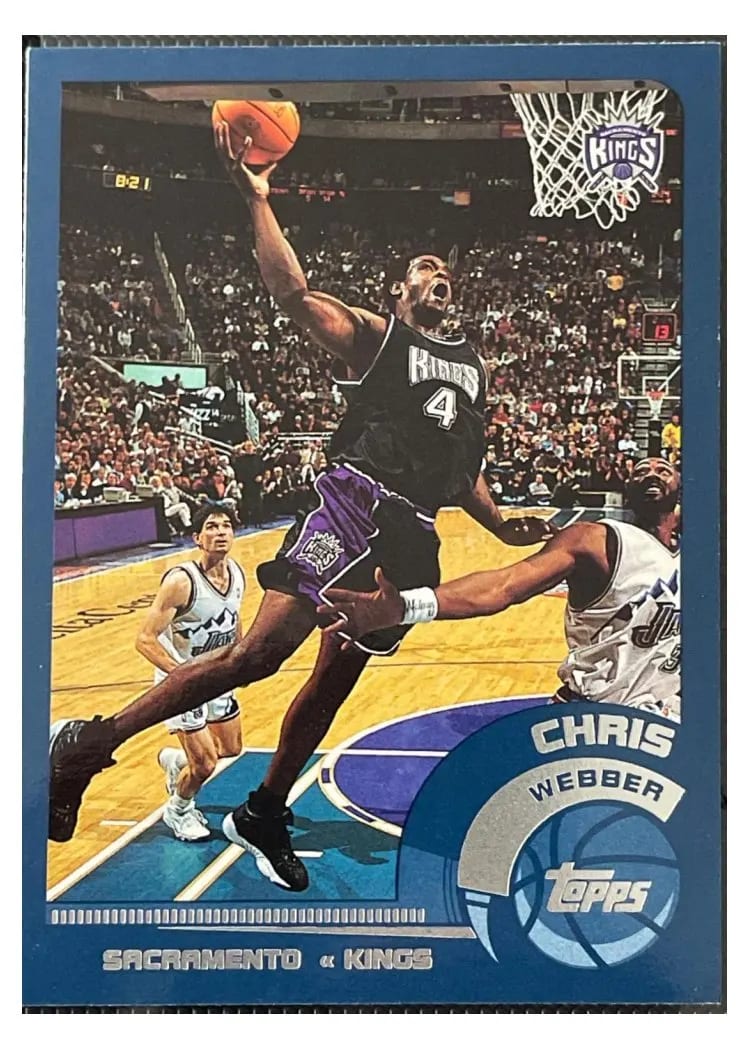 2002 Topps Chris Webber #90 card