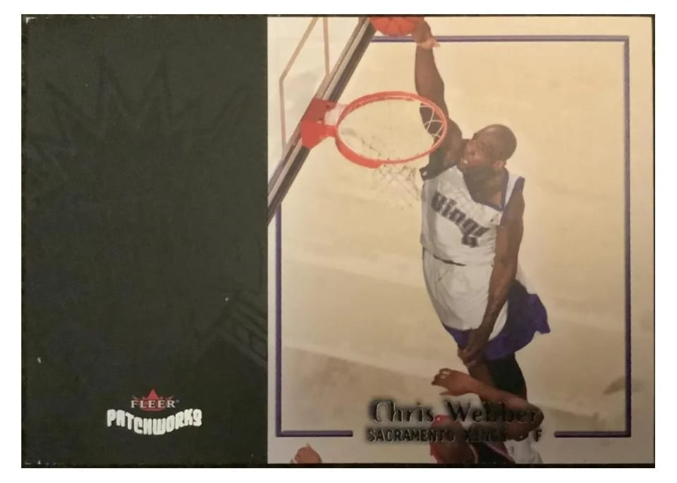 2003 Fleer Patchworks Chris Webber #75 card