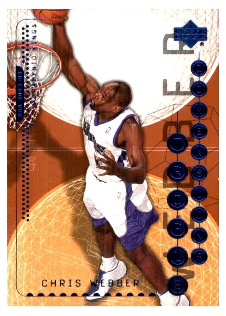 2003 Upper Deck Triple Dimensions Chris Webber #73 card