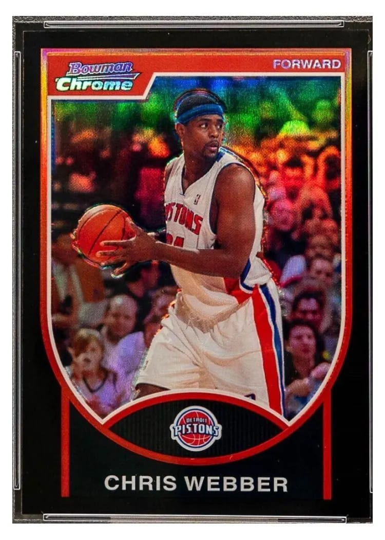 2007 Bowman Chrome Chris Webber #84 card