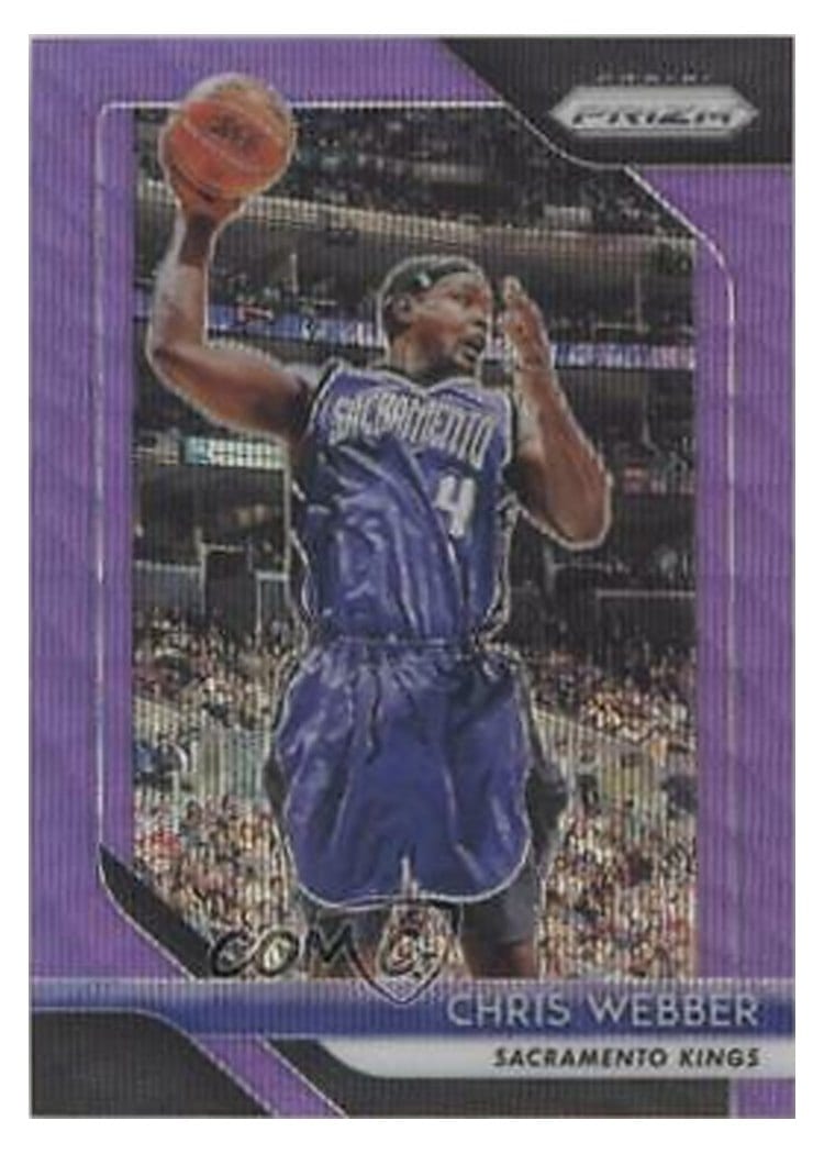 2018-19 Panini Prizm Base Set Chris Webber Purple Wave Prizm #165 card