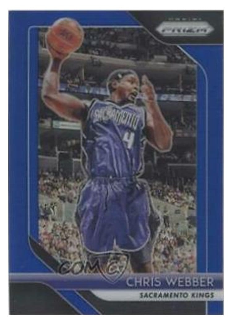 2018-19 Panini Prizm Base Set Chris Webber #165 card
