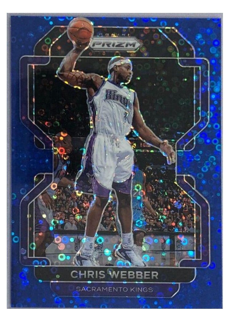 2021-22 Panini Prizm Base Set Chris Webber Fast Break Blue Prizm #263 card
