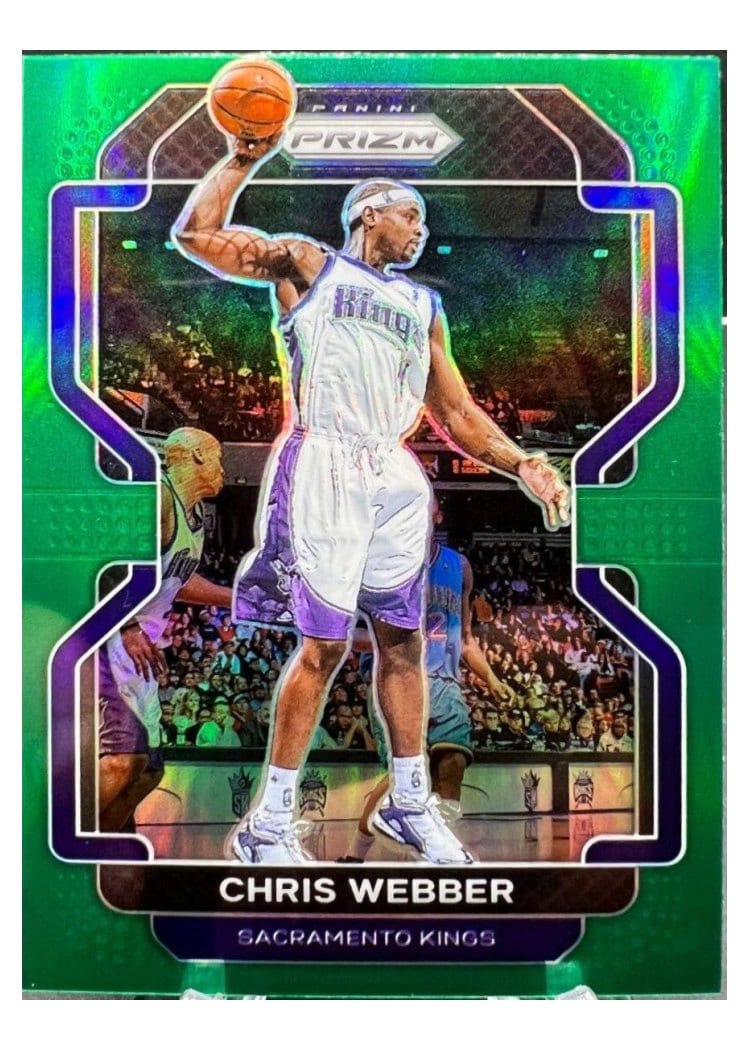 2021-22 Panini Prizm Base Set Chris Webber Green Wave #263 card