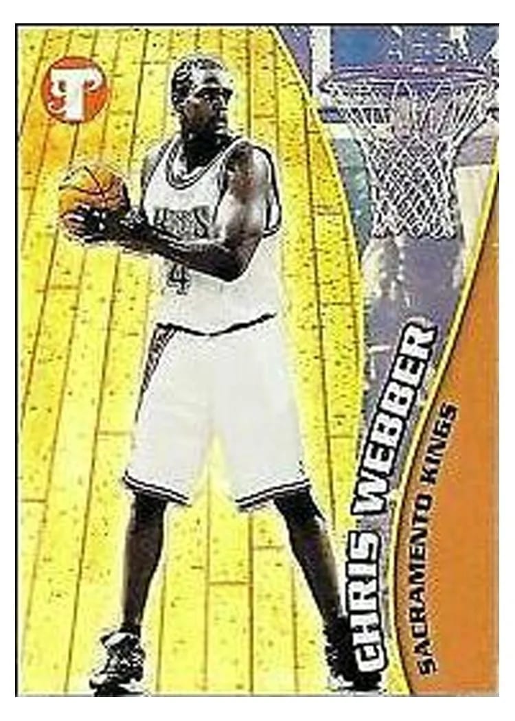 2001 Topps Pristine Chris Webber Refractor #19 card