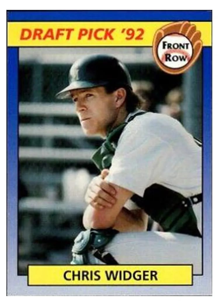 1992 Front Row Draft Picks Chris Widger #99 card