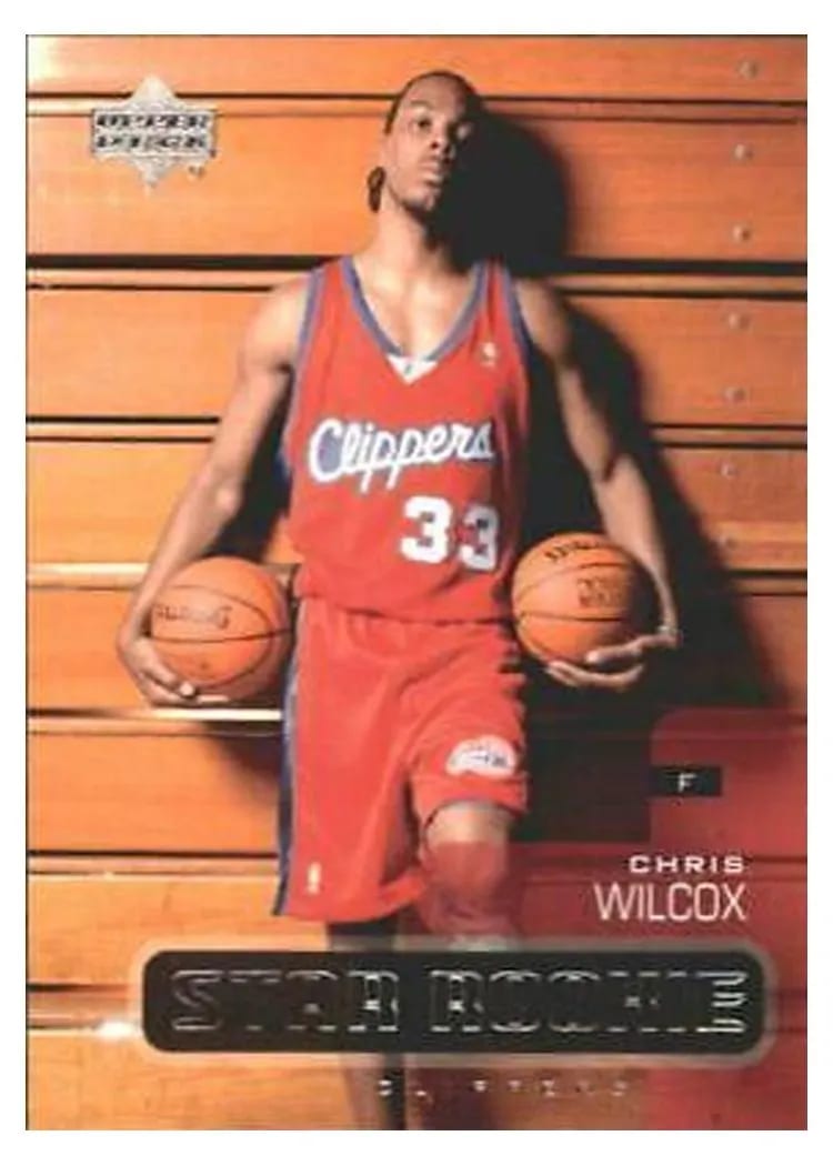 2002 Upper Deck Chris Wilcox #185 card