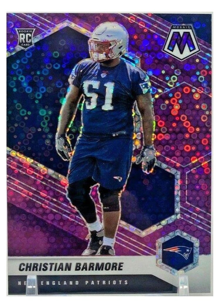 2021 Panini Mosaic Base Set Christian Barmore #358 card