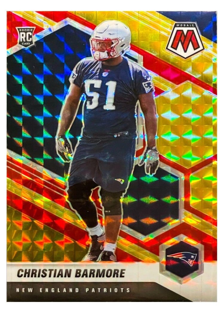 2021 Panini Mosaic Base Set Christian Barmore #358 card