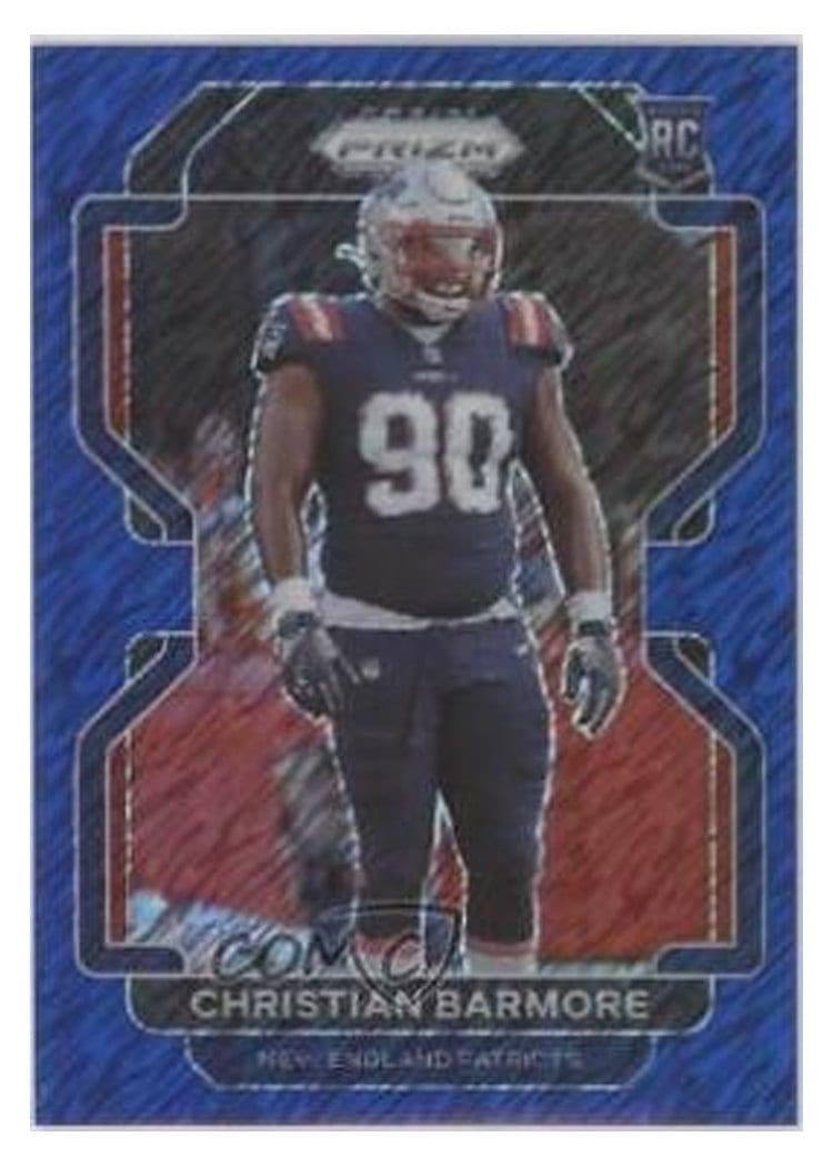 2021 Panini Prizm Base Set Christian Barmore #388 card