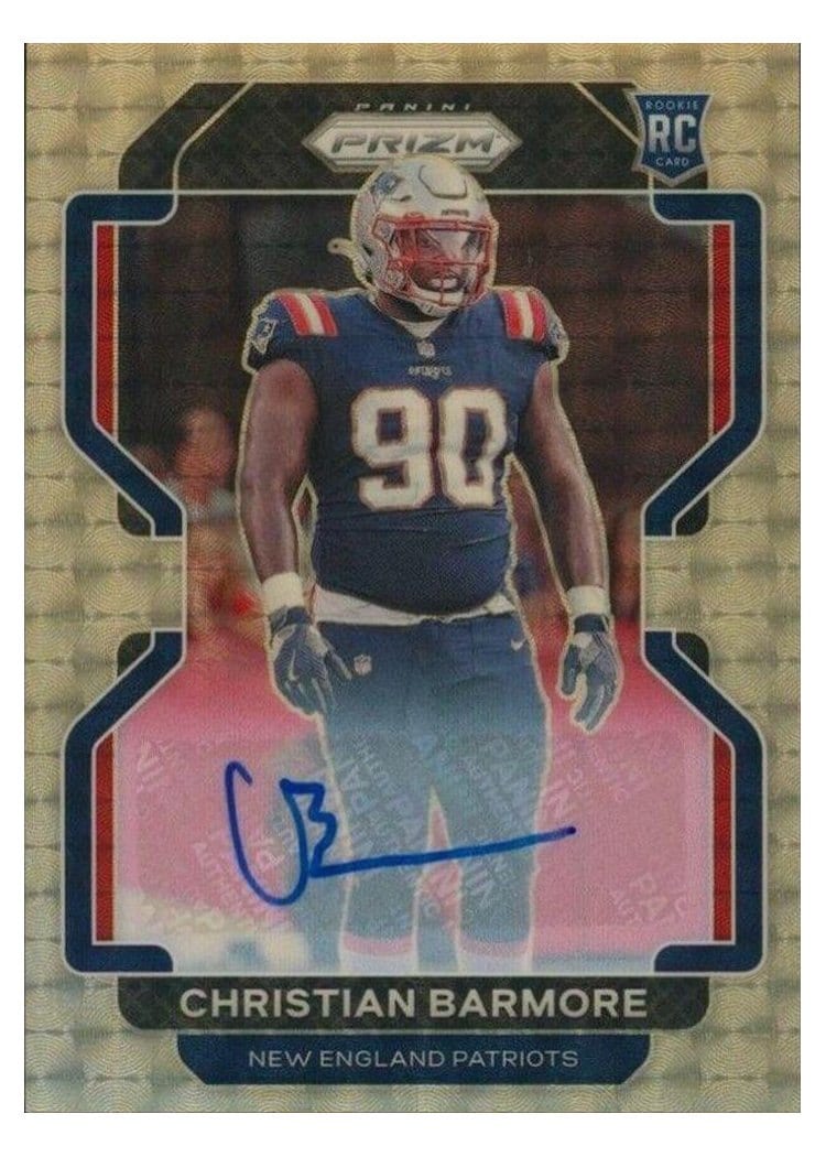 2021 Panini Prizm Base Set Christian Barmore #388 card