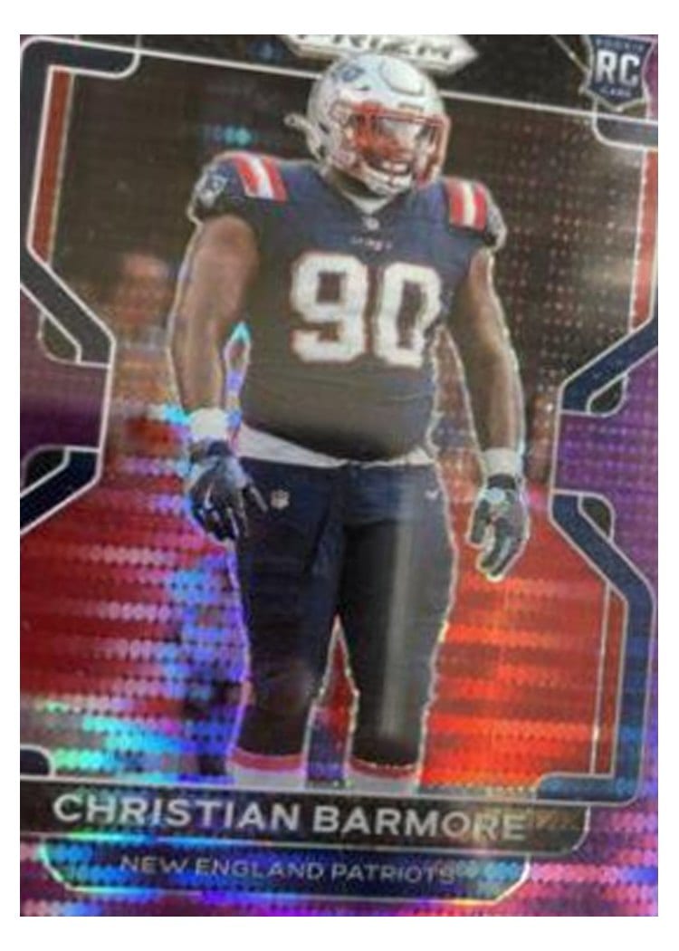 2021 Panini Prizm Base Set Christian Barmore #388 card