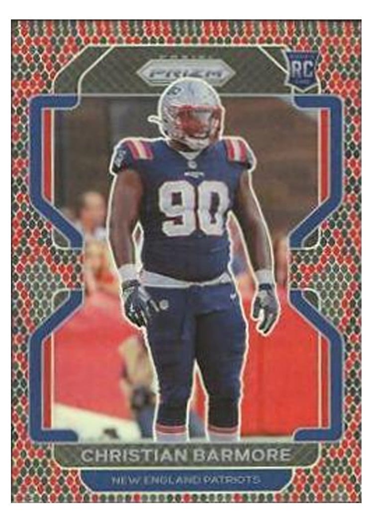 2021 Panini Prizm Base Set Christian Barmore #388 card