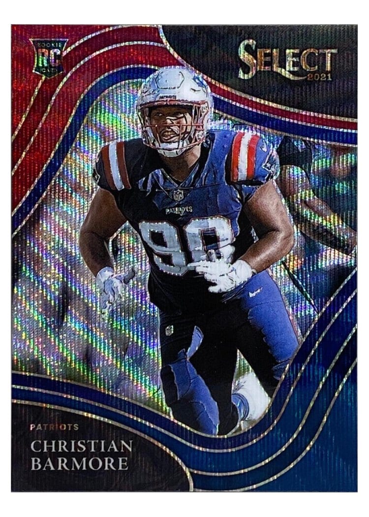 2021 Panini Select Base Set Christian Barmore Tri Color #389 card