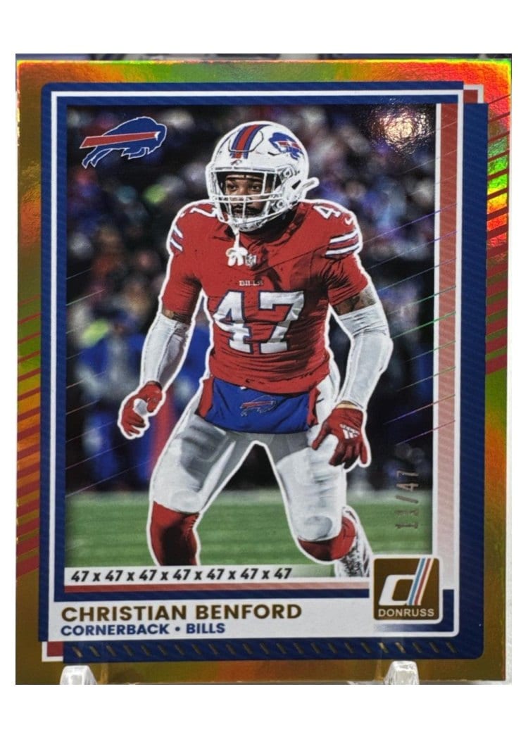 2025 Donruss Base Set Christian Benford #105 card